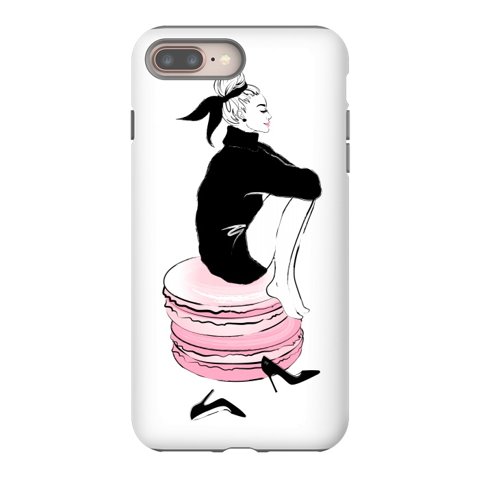 iPhone 7 plus StrongFit Elegant Macaron Girl by Martina