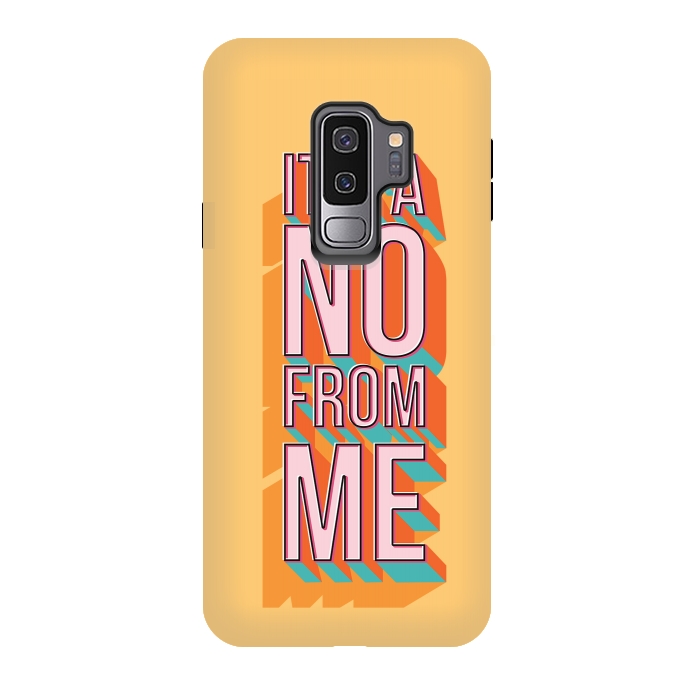 Galaxy S9 plus StrongFit It's a no from me 2, typography poster design, vector illustration by Jelena Obradovic