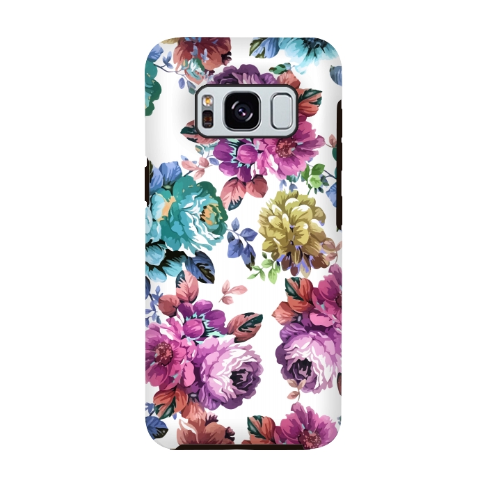 Galaxy S8 StrongFit Fluorescent Roses by Creativeaxle