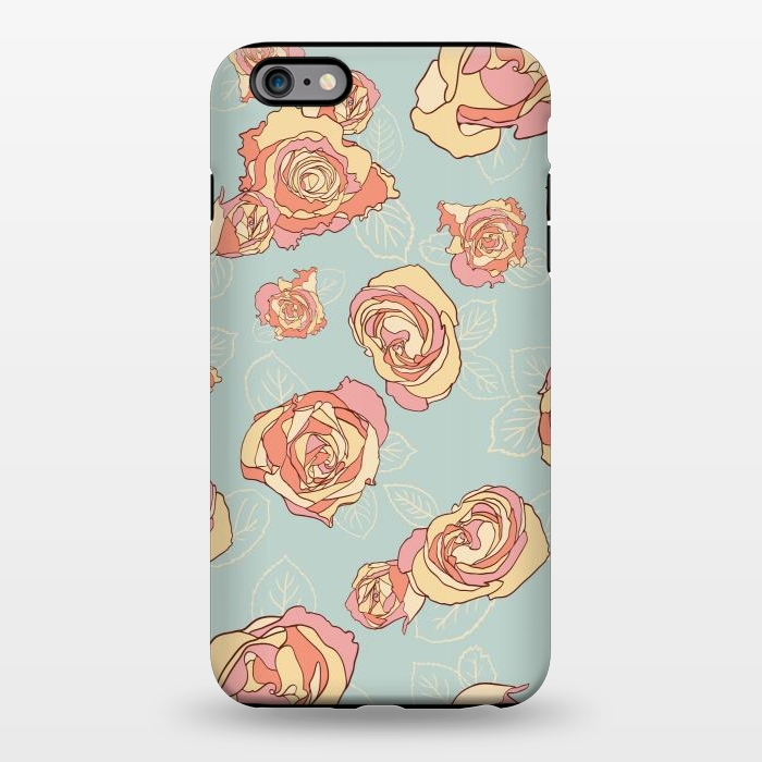 iPhone 6/6s plus StrongFit Retro Roses by Paula Ohreen