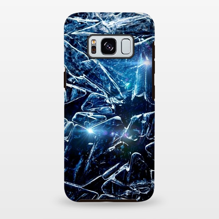 Galaxy S8 plus StrongFit Cracked Ice by Gringoface Designs