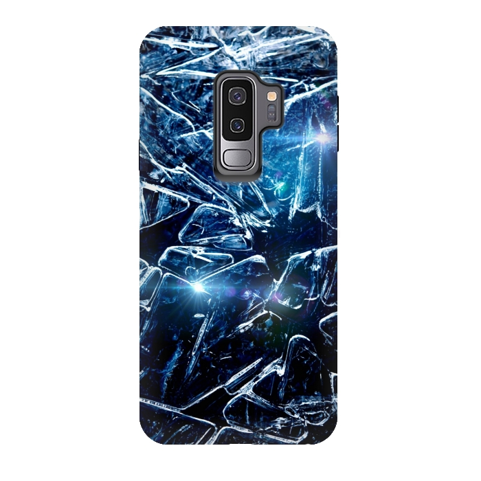 Galaxy S9 plus StrongFit Cracked Ice by Gringoface Designs