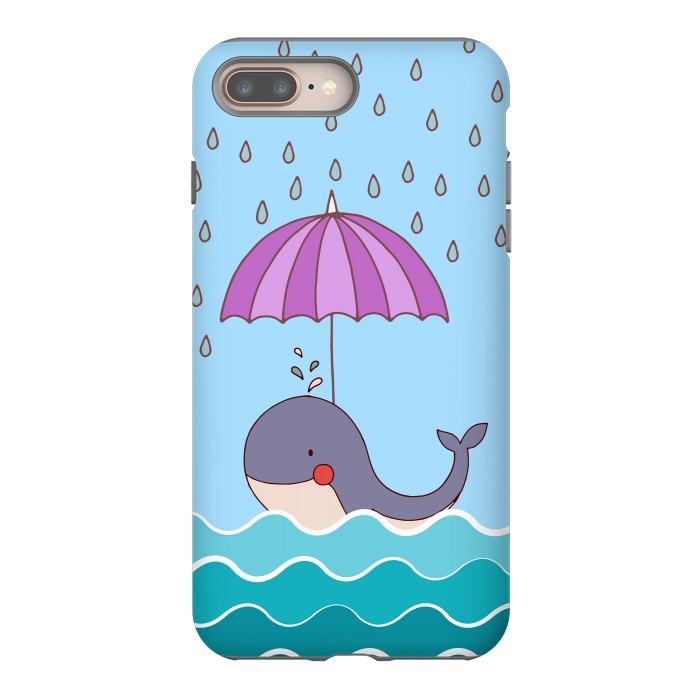 iPhone 7 plus StrongFit Swimming Whale by Creativeaxle