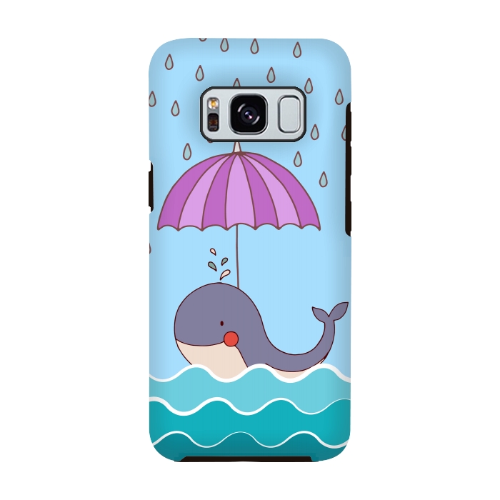 Galaxy S8 StrongFit Swimming Whale by Creativeaxle