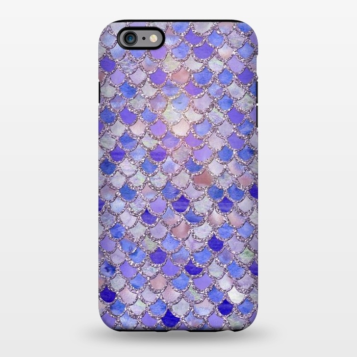 iPhone 6/6s plus StrongFit Purple hand drawn mermaid scales by  Utart