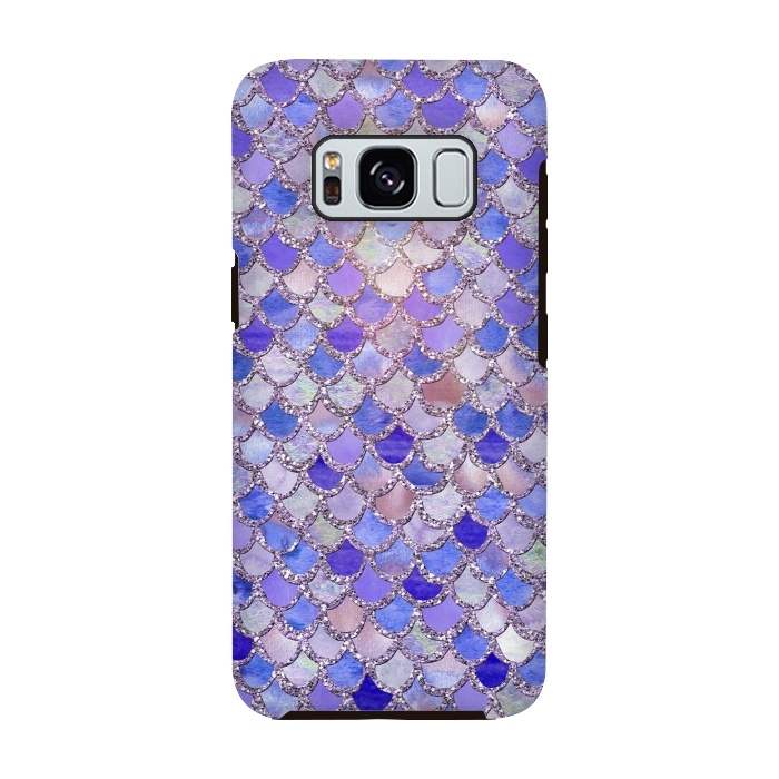 Galaxy S8 StrongFit Purple hand drawn mermaid scales by  Utart