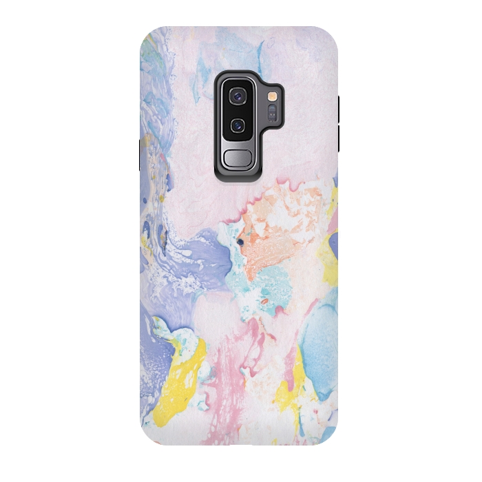 Galaxy S9 plus StrongFit Colorful Marble Paper Texture by Dushan Medich