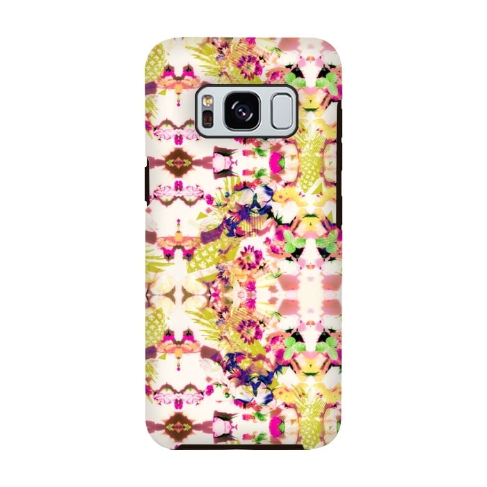 Galaxy S8 StrongFit Abstract floral mosaic I by Mmartabc