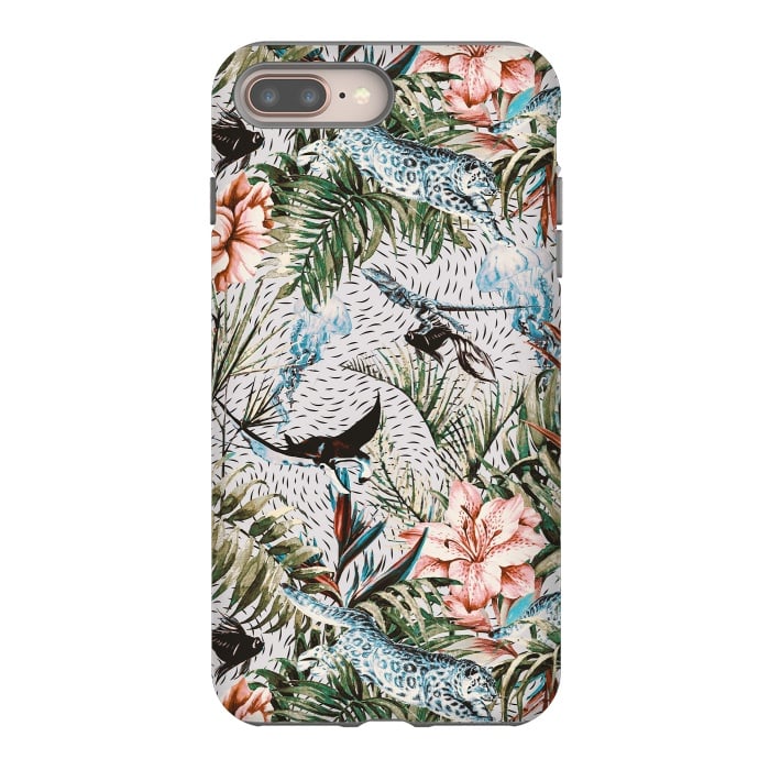 iPhone 7 plus StrongFit Paradisiacal flora and fauna  by Mmartabc