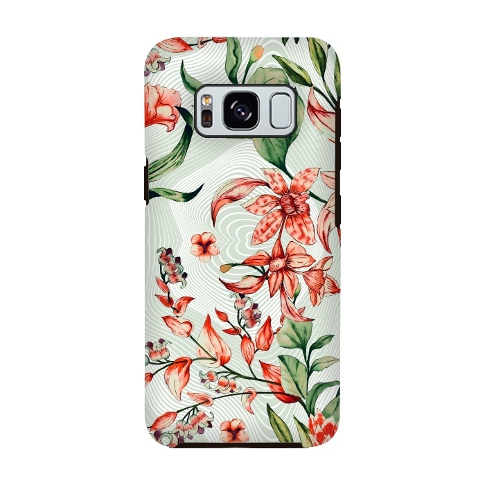 Galaxy S8 StrongFit Exotic tropical bloom 027 by Mmartabc