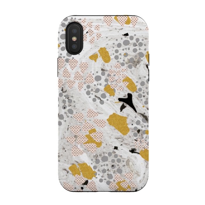 iPhone Xs / X StrongFit Abstract shapes of textures and marble by Mmartabc