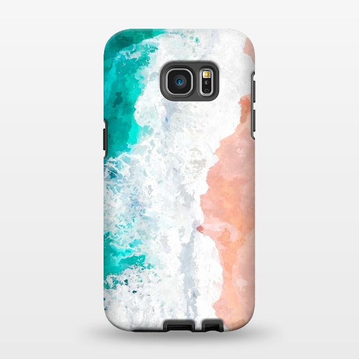 Galaxy S7 EDGE StrongFit Beach Illustration by Alemi