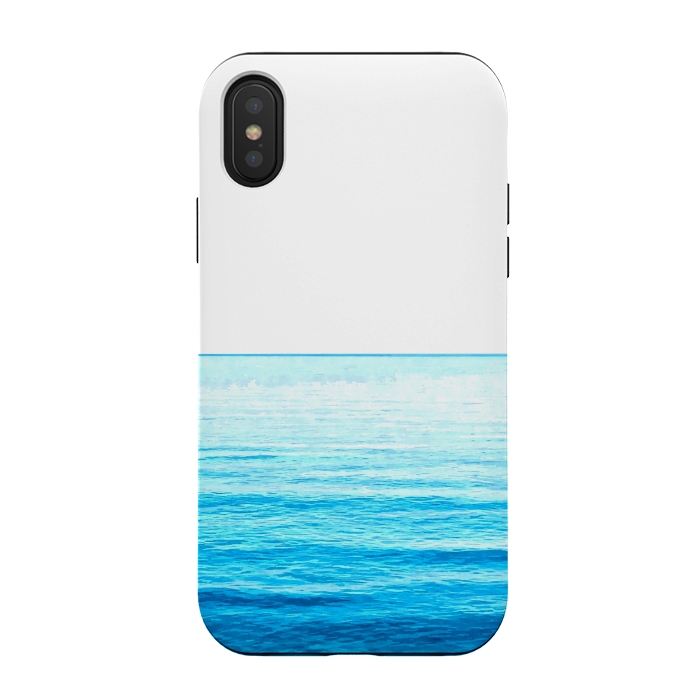 iPhone Xs / X StrongFit Blue Ocean Illustration by Alemi