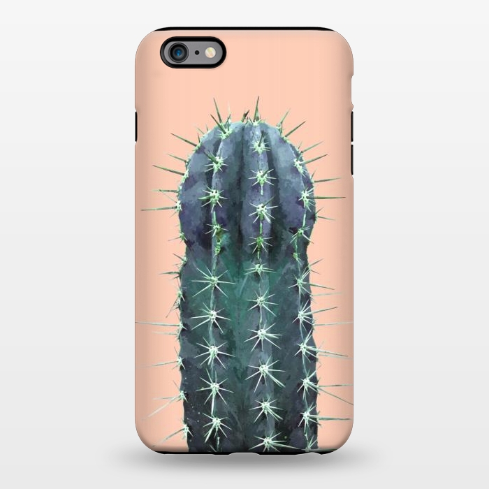 iPhone 6/6s plus StrongFit Cactus Illustration Pink Background by Alemi