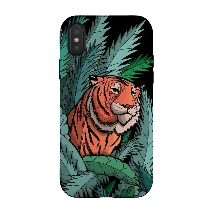 iPhone Xs / X StrongFit As the tiger emerged from the jungle by Steve Wade (Swade)