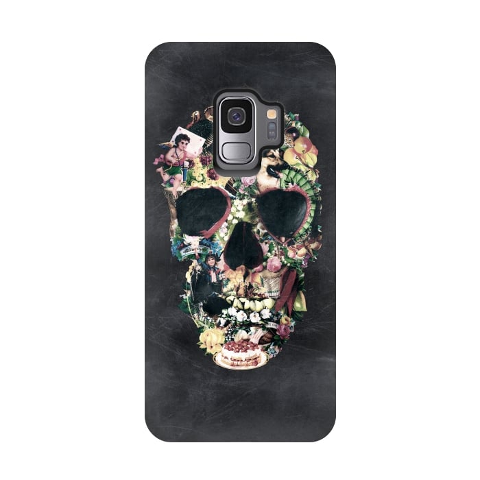 Galaxy S9 StrongFit Vintage Skull by Ali Gulec