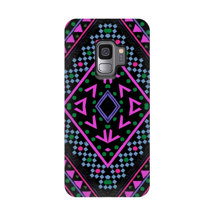Galaxy S9 StrongFit Neon Pattern by Nika Martinez