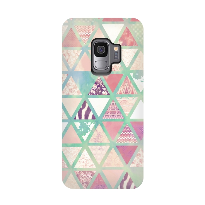 Galaxy S9 StrongFit Triangles sc by Girly Trend