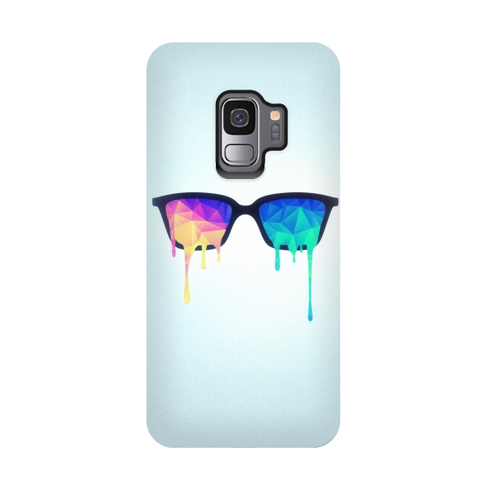 Galaxy S9 StrongFit Psychedelic Nerd Glasses with Melting lsdtrippy by Philipp Rietz