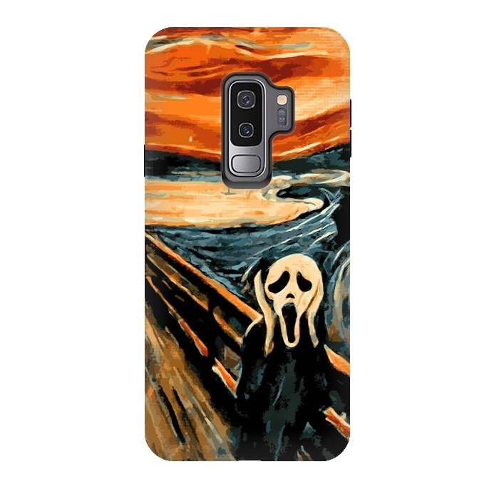 Galaxy S9 plus StrongFit The Scream by Mitxel Gonzalez