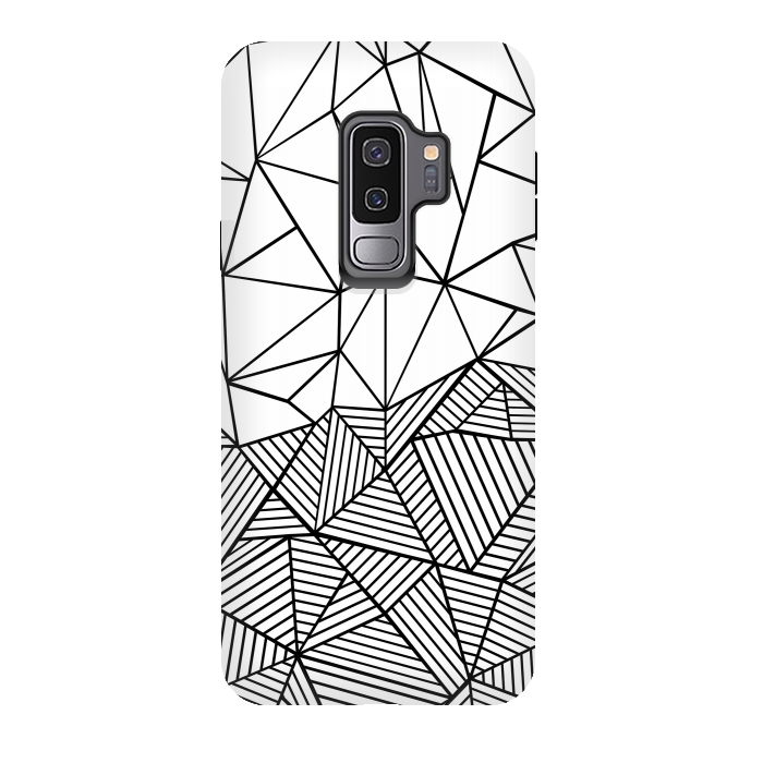 Galaxy S9 plus StrongFit AB Half and Half White by Project M