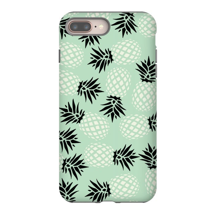 iPhone 7 plus StrongFit Pineapple Mint Pattern 023 by Jelena Obradovic