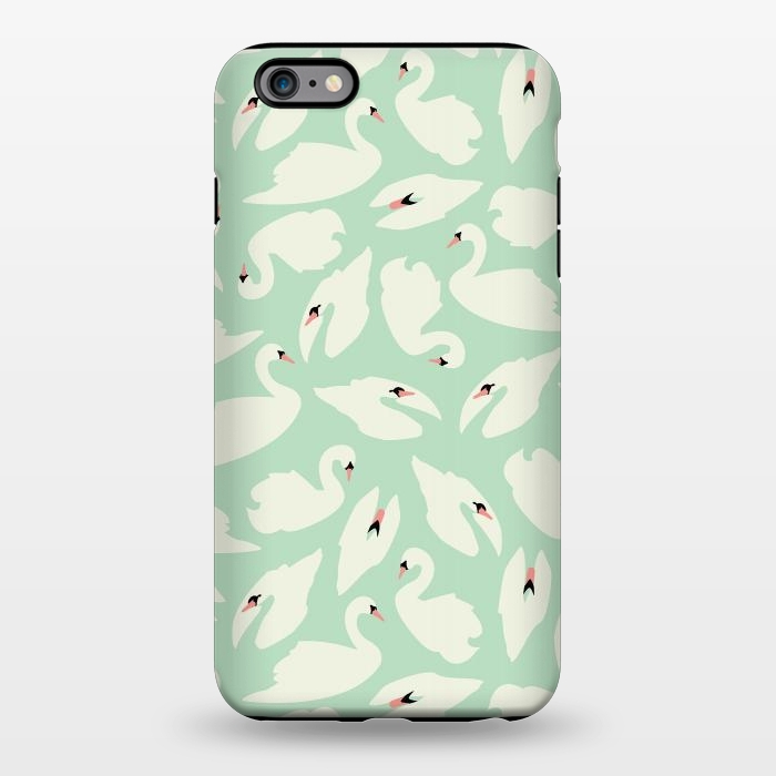 iPhone 6/6s plus StrongFit Swan Mint Pattern 028 by Jelena Obradovic