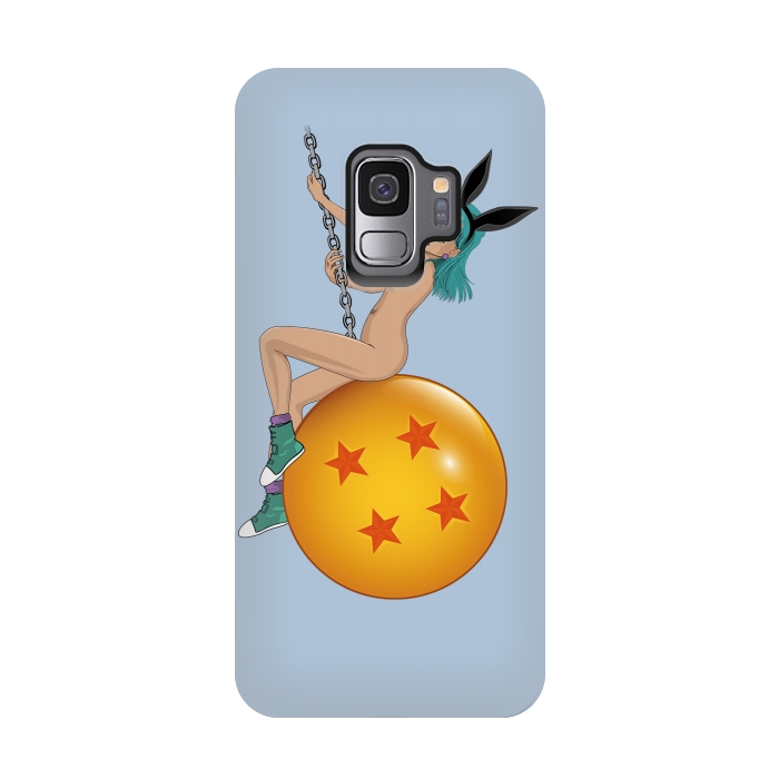 Galaxy S9 StrongFit Bunny Ball ( Nude) by Samiel Art
