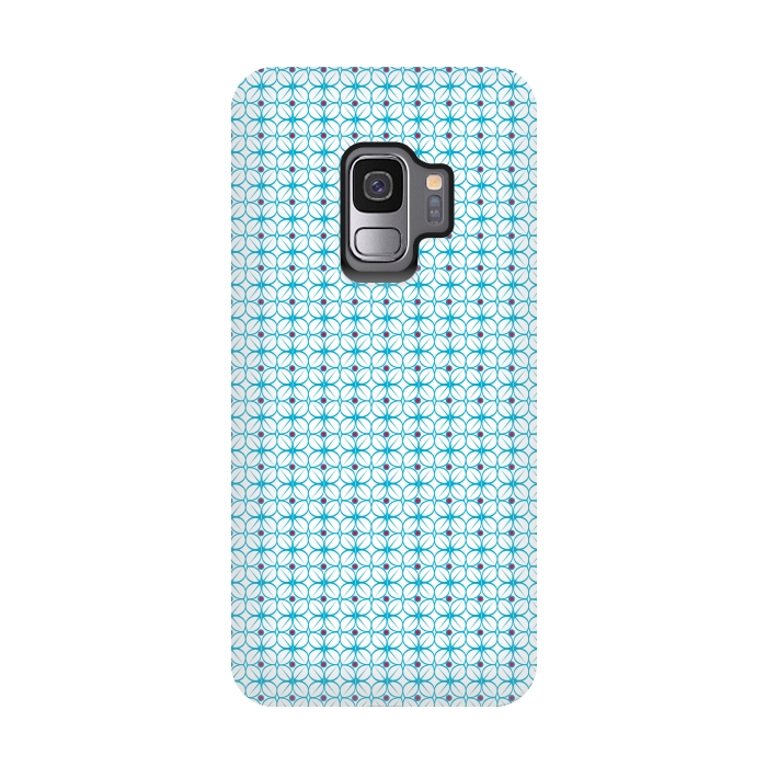 Galaxy S9 StrongFit Blue Pattern by Karim Luengo