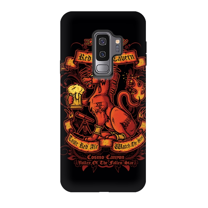 Galaxy S9 plus StrongFit Red Lion Tavern by Q-Artwork