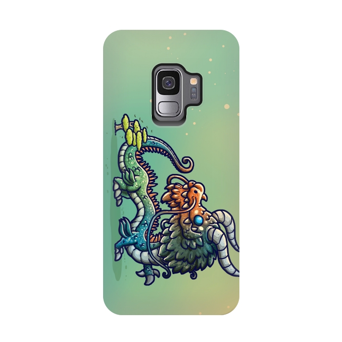 Galaxy S9 StrongFit Cute Chinese Dragon by Q-Artwork