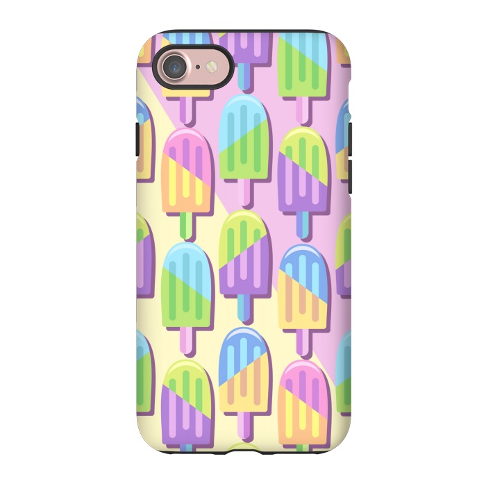 iPhone 7 StrongFit Ice Lollipops Popsicles Summer Punchy Pastels Colors by BluedarkArt