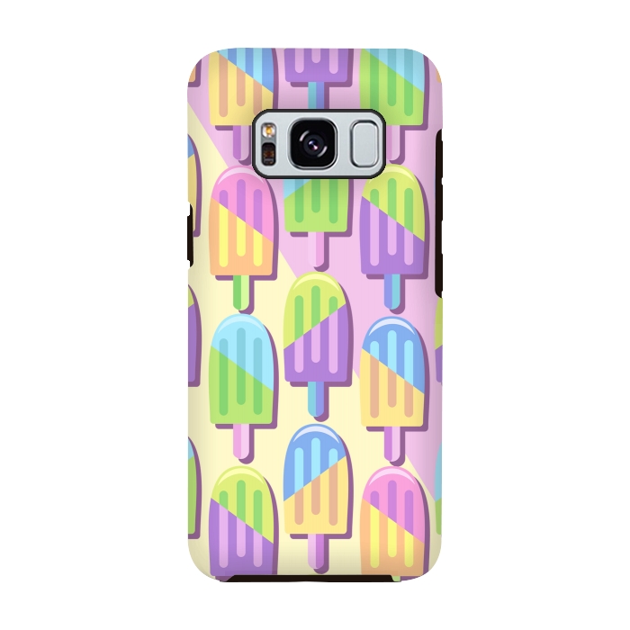 Galaxy S8 StrongFit Ice Lollipops Popsicles Summer Punchy Pastels Colors by BluedarkArt