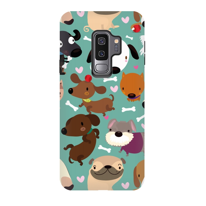 Galaxy S9 plus StrongFit Happy dogs by Maria Jose Da Luz
