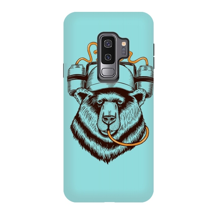 Galaxy S9 plus StrongFit BEAR LOVE BEER by Coffee Man