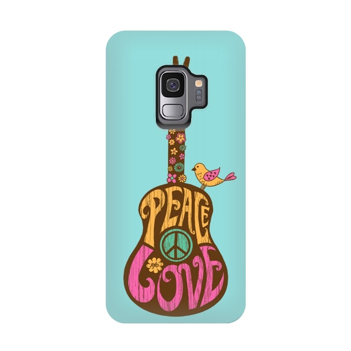 Galaxy S9 StrongFit Peace and love by Coffee Man