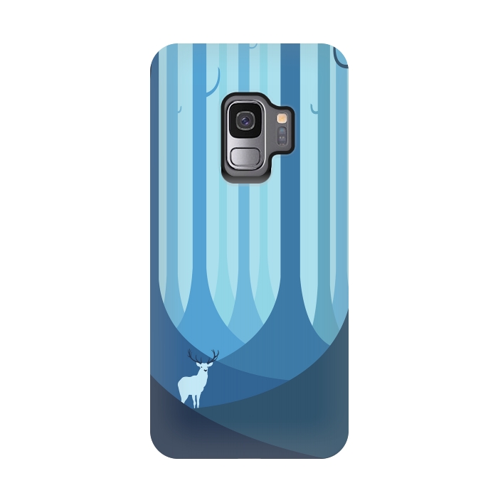 Galaxy S9 StrongFit Blue forest by Roland Banrévi