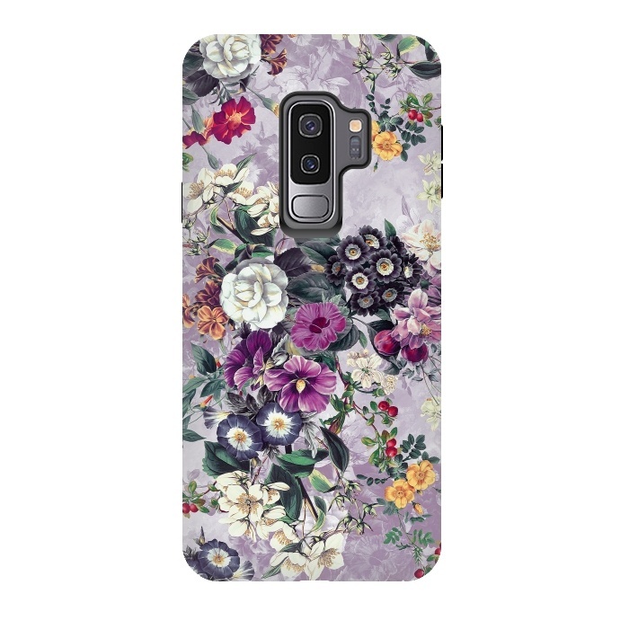 Galaxy S9 plus StrongFit Floral Pattern by Riza Peker