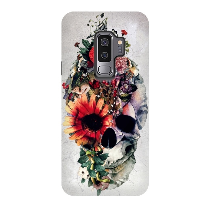 Galaxy S9 plus StrongFit Two Face Skull by Riza Peker