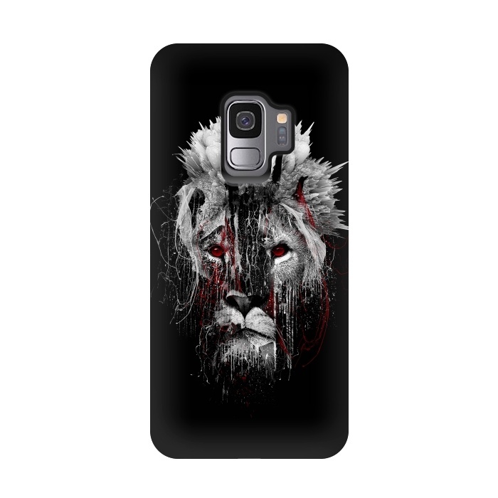 Galaxy S9 StrongFit Lion BW by Riza Peker