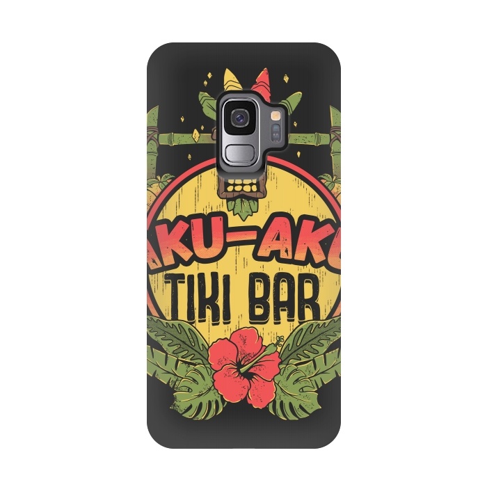 Galaxy S9 StrongFit Aku Aku - Tiki Bar by Ilustrata
