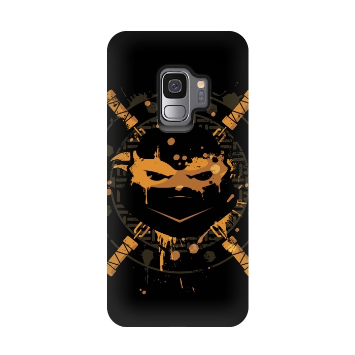 Galaxy S9 StrongFit Michelangelo Turtle by Sitchko