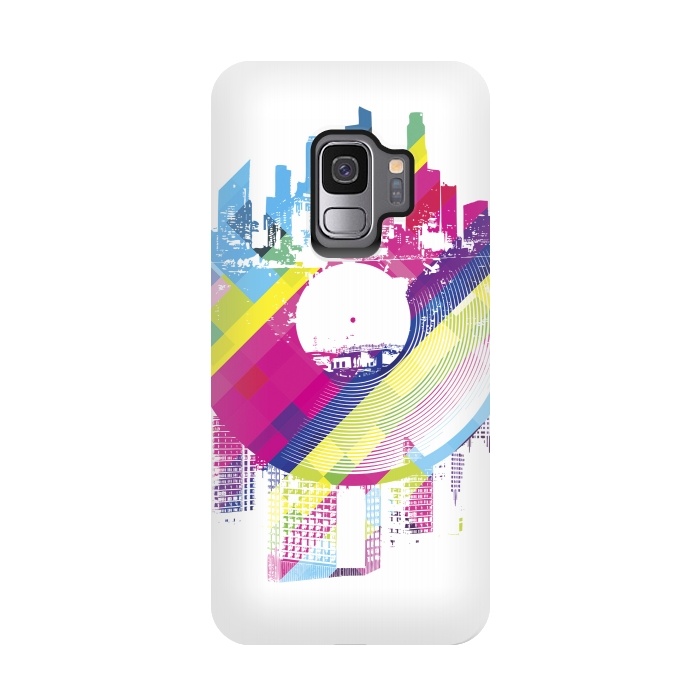 Galaxy S9 StrongFit Urban Vinyl Colorful by Sitchko
