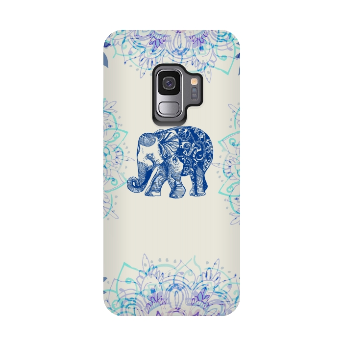 Galaxy S9 StrongFit Pretty Little Elephant  by Rose Halsey