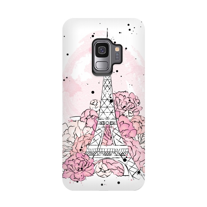 Galaxy S9 StrongFit Peony Paris by Martina