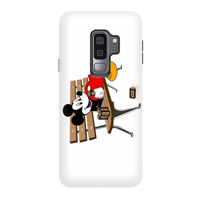 Galaxy S9 plus StrongFit Mickey Mouse Drinking Star Wars Beer by Alisterny