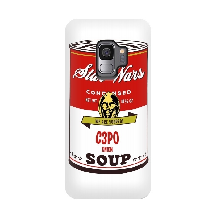 Galaxy S9 StrongFit Star Wars Campbells Soup C3PO by Alisterny