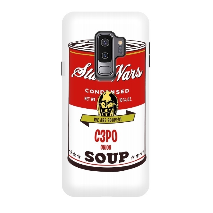Galaxy S9 plus StrongFit Star Wars Campbells Soup C3PO by Alisterny