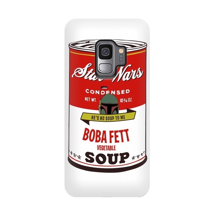 Galaxy S9 StrongFit Star Wars Campbells Soup Boba Fett by Alisterny