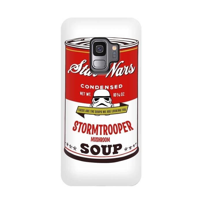 Galaxy S9 StrongFit Star Wars Campbells Soup Stormtrooper by Alisterny